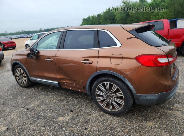 2LMPJ7JR8GBL23142 2016 LINCOLN MKX Коричневый Задняя правая четверть