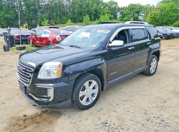 2GKFLUE34G6189205 2016 GMC TERRAIN Черный Передняя левая четверть