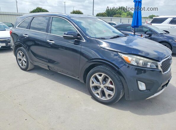 5XYPK4A59HG220477 2017 KIA SORENTO Черный Вид спереди