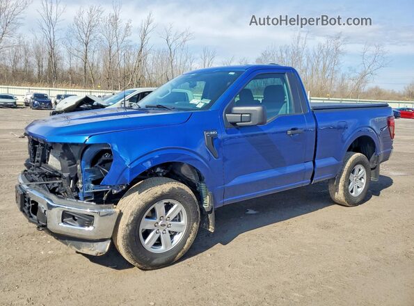 1FTMF1L57SKD93371 2025 FORD F150 Синий Передняя левая четверть