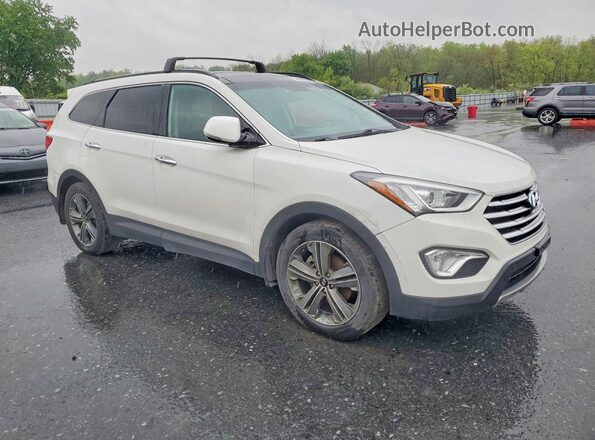 KM8SRDHF4GU138265 2016 HYUNDAI SANTA White Widok z przodu