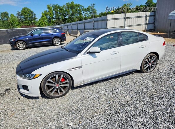 SAJAG4FV7KCP47415 2019 JAGUAR XF White Trasero izquierdo
