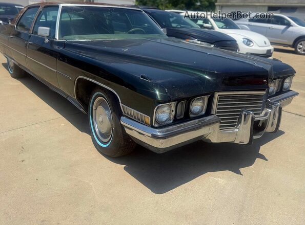 6B69R2Q154556 1972 CADILLAC FLEETWOOD Green Vista tres cuartos delantera izquierda