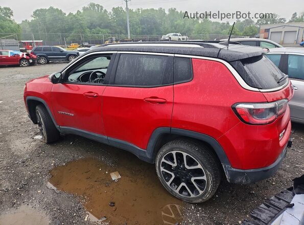 3C4NJDCBXJT146093 2018 JEEP COMPASS Красный Задняя правая четверть