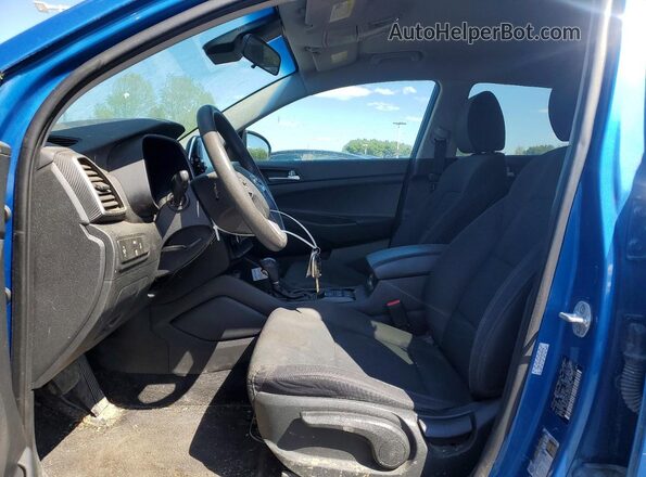 KM8J2CA43KU939748 2019 HYUNDAI TUCSON Синий Вид панели приборов