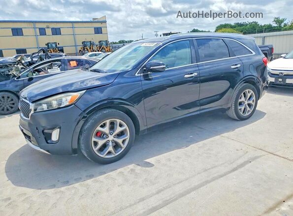 5XYPK4A59HG220477 2017 KIA SORENTO Черный Передняя левая четверть