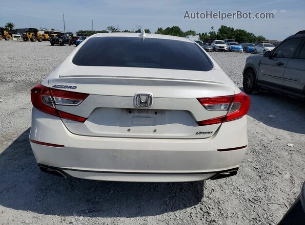 1HGCV1F39LA057884 2020 HONDA ACCORD Белый Вид салона спереди