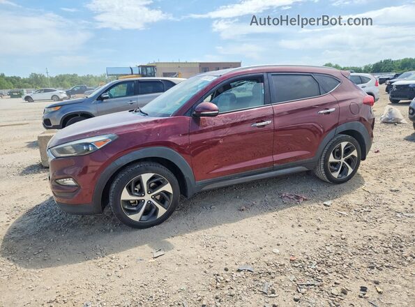 KM8J33A22GU222535 2016 HYUNDAI TUCSON Red Trasero izquierdo