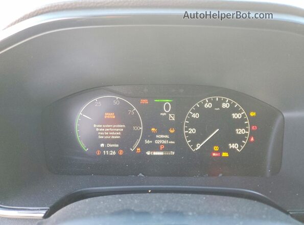 7FARS5H83SE031258 2025 HONDA CRV White Instrument cluster view