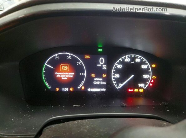 7FARS6H50PE007342 2023 HONDA CR-V Gray Вид щитка приладів