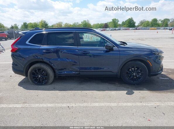 7FARS6H52PE005219 2023 HONDA CR-V HYBRID Синий Вид задней части салона