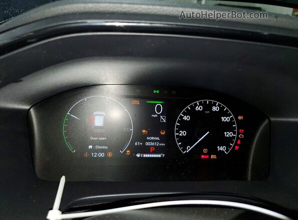 7FARS6H5XTE076288 2026 HONDA CR-V Black Вид щитка приладів