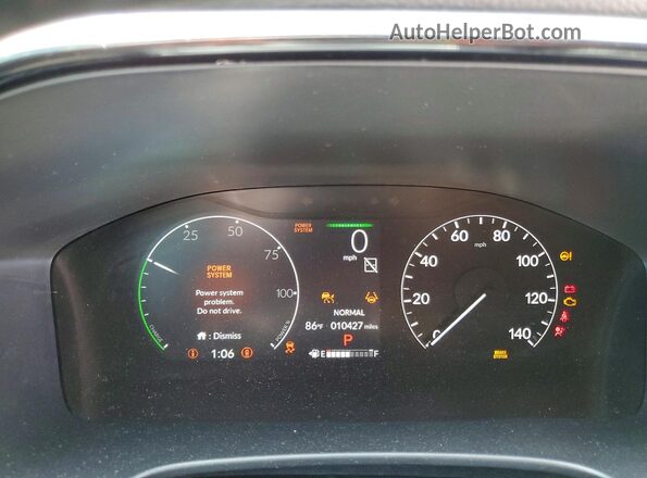7FARS6H82SE092526 2025 HONDA CR-V Silver ხელსაწყოთა პანელის ხედი