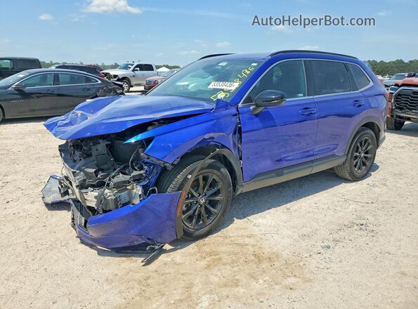 7FARS6H88RE067964 2024 HONDA CR-V Blue წინა მარცხენა ხედი სამი მეოთხედიდან