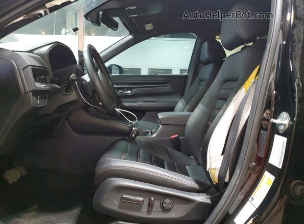 7FARS6H89SE111315 2025 HONDA CR-V Black Widok wnętrza z przodu