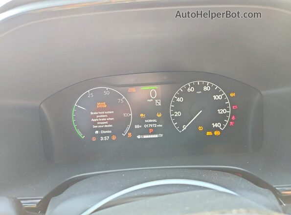 7FARS6H95SE038520 2025 HONDA CR-V Blue Вид щитка приладів