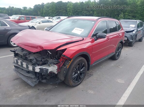 7FARS6H97PE006062 2023 HONDA CR-V HYBRID Red Առջևի ձախ երեք քառորդ տեսարան