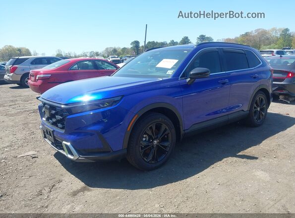 7FARS6H97SE040124 2025 HONDA CR-V HYBRID Синий Передняя левая четверть