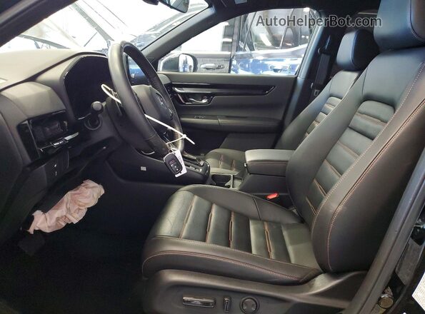 7FARS6H9XSE023687 2025 HONDA CR-V Black Widok wnętrza z przodu