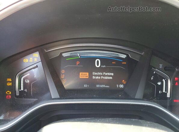 7FART6H81LE015693 2020 HONDA CR-V Burgundy Vista del cuadro de instrumentos