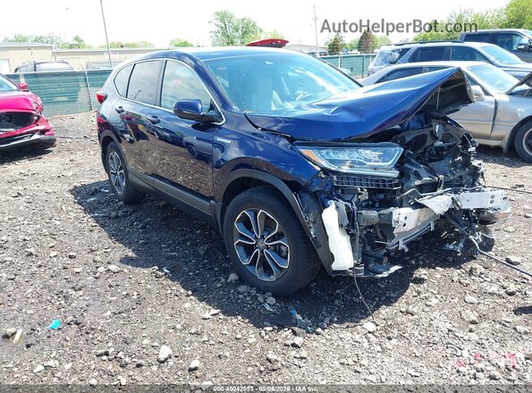 7FART6H84ME013745 2021 HONDA CR-V HYBRID Синий Передняя правая четверть