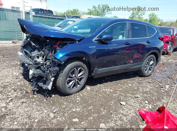 7FART6H84ME013745 2021 HONDA CR-V HYBRID Синий Передняя левая четверть