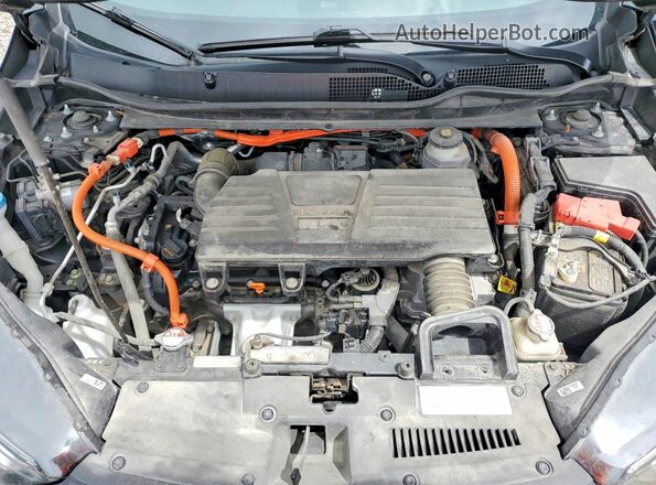 7FART6H88ME021122 2021 HONDA CR-V Black Vista del compartimento del motor