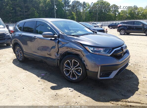 7FARW1H56LE019741 2020 HONDA CR-V Серый Передняя правая четверть