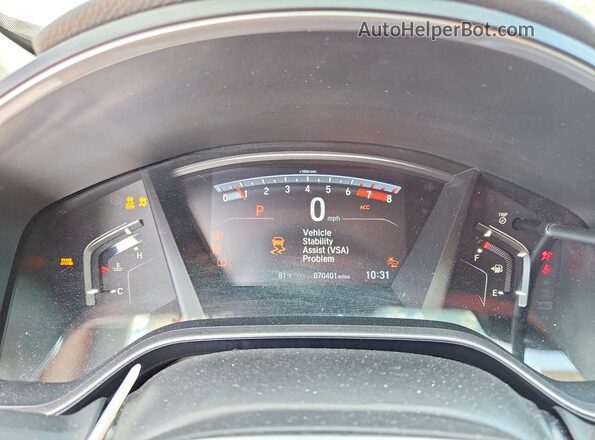 7FARW1H58JE035372 2018 HONDA CR-V Silver Vista del cuadro de instrumentos