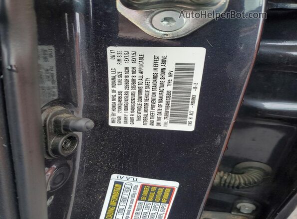 7FARW1H84HE036393 2017 HONDA CR-V Серый Вид наклейки с VIN-кодом