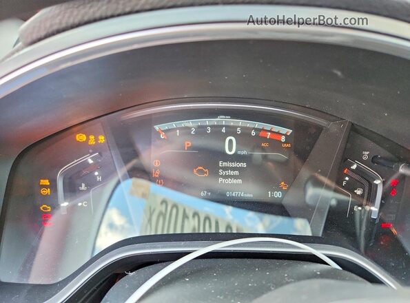7FARW1H84ME021810 2021 HONDA CR-V White Instrument cluster view