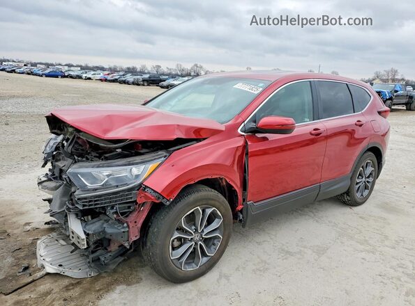 7FARW1H85ME010217 2021 HONDA CR-V Red წინა მარცხენა ხედი სამი მეოთხედიდან