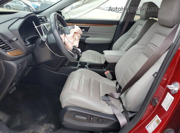 7FARW1H85ME010217 2021 HONDA CR-V Red წინა სალონის ხედი
