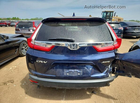 7FARW2H52JE003345 2018 HONDA CR-V Blue Հետևի տեսք