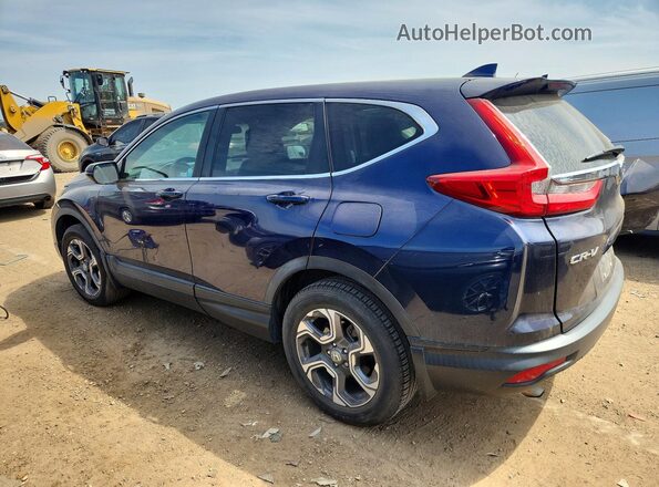 7FARW2H52JE003345 2018 HONDA CR-V Blue Հետևի ձախ
