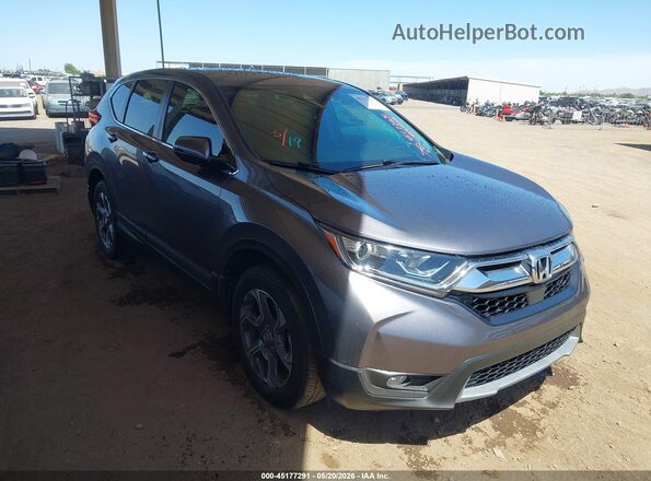 7FARW2H52KE024455 2019 HONDA CR-V Серый Передняя правая четверть