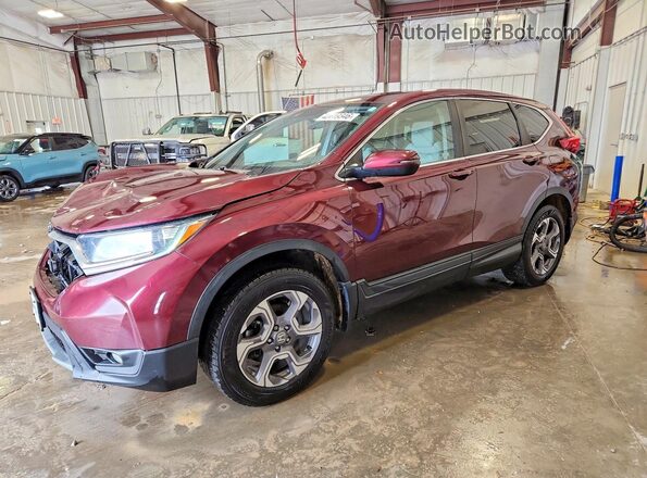 7FARW2H57KE021048 2019 HONDA CR-V Бордовый Передняя левая четверть