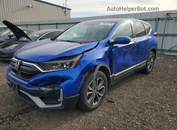 7FARW2H57NE018039 2022 HONDA CR-V Blue Передня ліва чверть