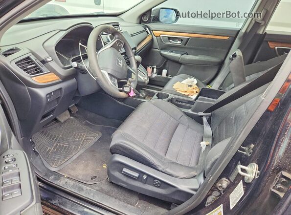 7FARW2H59KE040300 2019 HONDA CR-V Gray Widok wnętrza z przodu