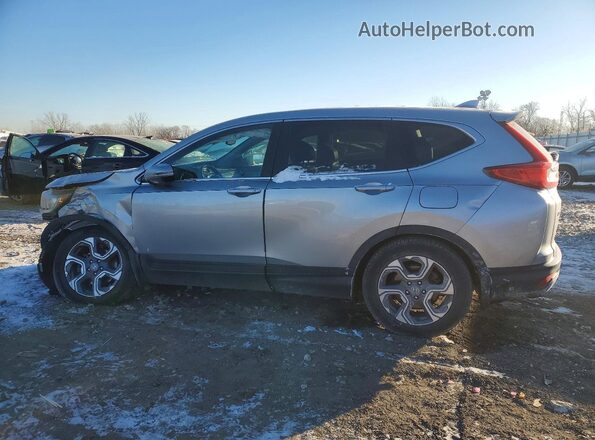 7FARW2H80JE013933 2018 HONDA CR-V Серебряный Задняя левая четверть