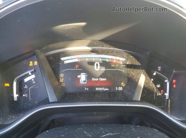 7FARW2H80JE013933 2018 HONDA CR-V Серебряный Вид щитка приборов
