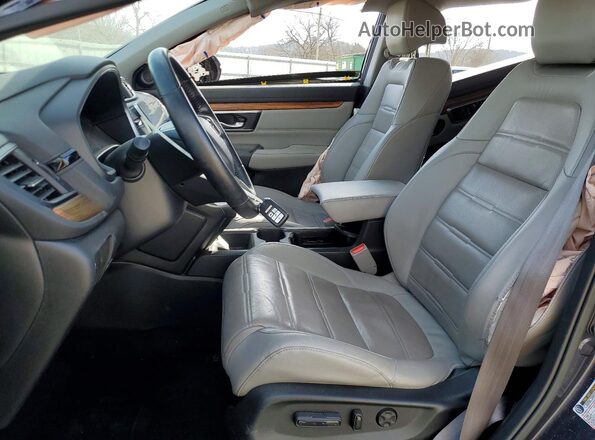7FARW2H84JE081670 2018 HONDA CR-V Gray Widok wnętrza z przodu