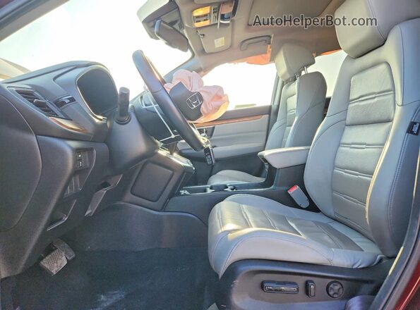 7FARW2H85JE091334 2018 HONDA CR-V Burgundy Widok wnętrza z przodu