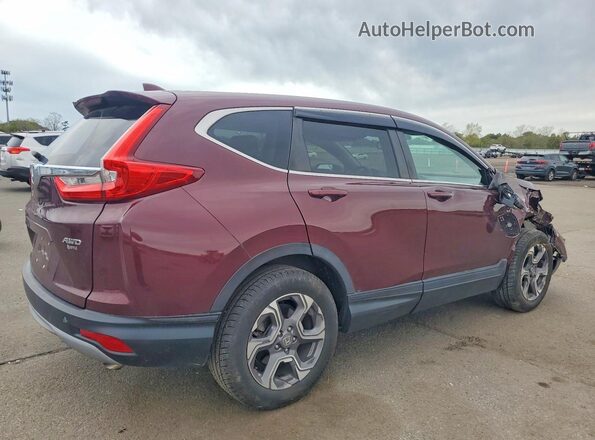 7FARW2H85KE044404 2019 HONDA CR-V Бордовый Задняя правая четверть
