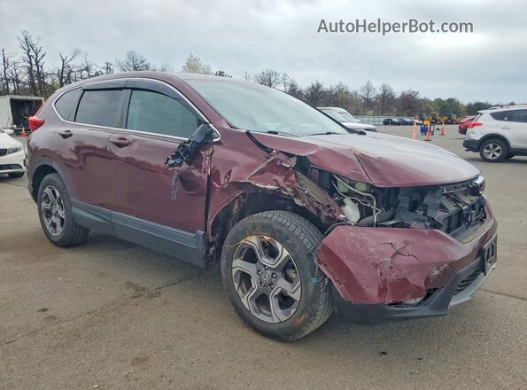 7FARW2H85KE044404 2019 HONDA CR-V Бордовый Передняя правая четверть