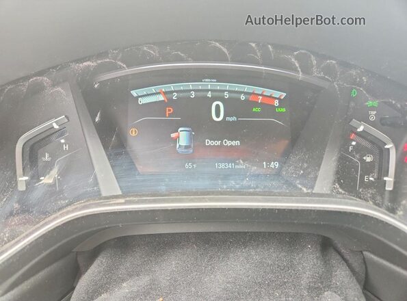 7FARW2H86JE036617 2018 HONDA CR-V Черный Вид щитка приборов