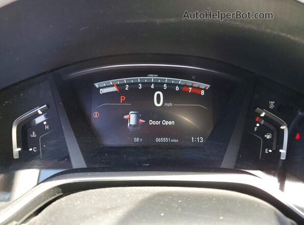 7FARW2H87JE017073 2018 HONDA CR-V Blue Widok zestawu wskaźników