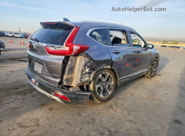 7FARW2H99KE030806 2019 HONDA CR-V Серый Задняя правая четверть