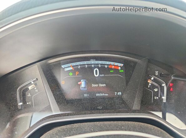 7FARW2H99KE030806 2019 HONDA CR-V Серый Вид щитка приборов