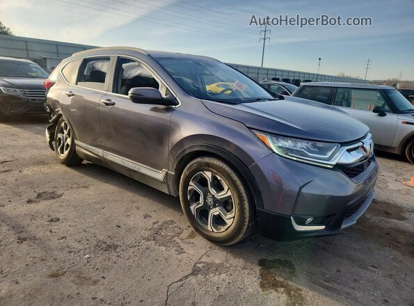7FARW2H99KE030806 2019 HONDA CR-V Серый Передняя правая четверть